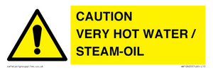 CAUTION VERY HOT WATER / STEAM-OIL